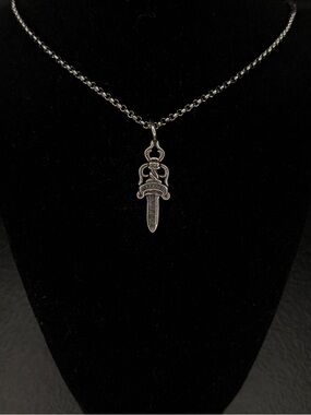 Chrome Hearts Dagger Knife Pendant Unisex Necklace
